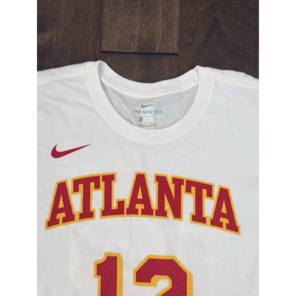 NWT Nike Atlanta Hawks De’Andre Hunter #12 T-Shirt Mens Size XL White NBA